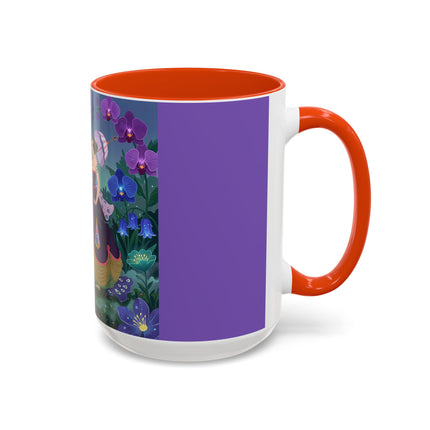 The Ladies Of The Moonlit Garden Colorful Mugs – Art Deco Floral Elegance