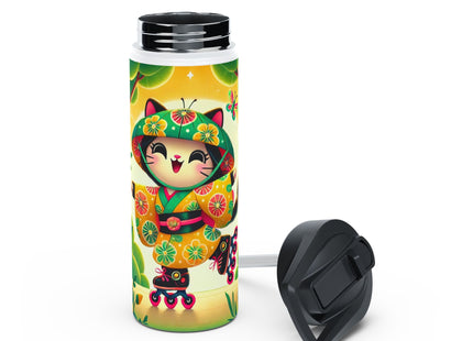 Firefly Dance on Wheels Stainless Steel Water Bottle, Standard Lid