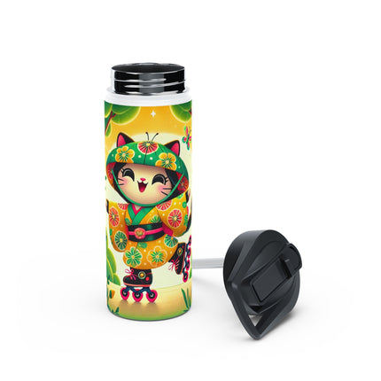 Firefly Dance on Wheels Stainless Steel Water Bottle, Standard Lid
