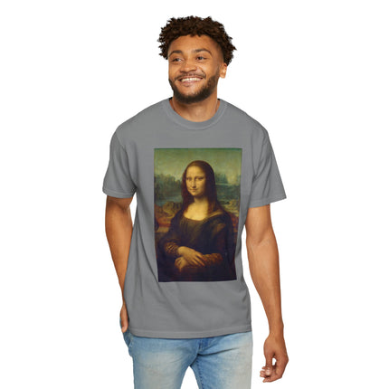 Mona Lisa by Leonardo da Vinci Unisex Garment-Dyed T-shirt