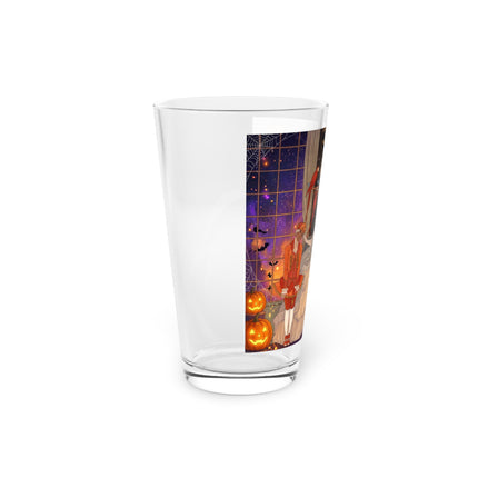 🌙🎃 The Moonlit Parlor Masquerade Glass, 16oz – Elegant Halloween Romance