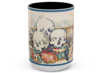 The Three Skulls by Paul Cézanne Colorful Mugs (11oz, 15oz)