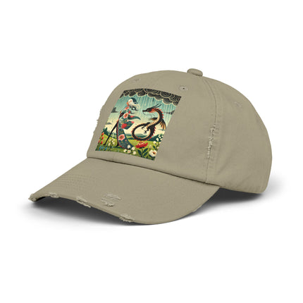 The Dragon Fairy’s Stride Unisex Distressed Cap