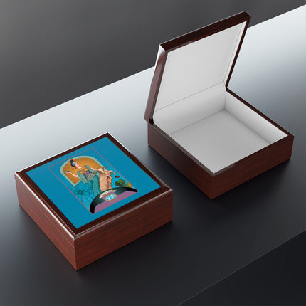 March & Aquamarine (Gem Series) by Sofia Chiostri Jewelry Box