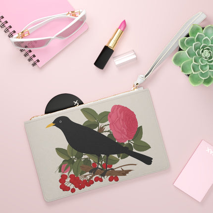 Blackbird & Rose Clutch Bag – Timeless Beauty & Elegant Charm