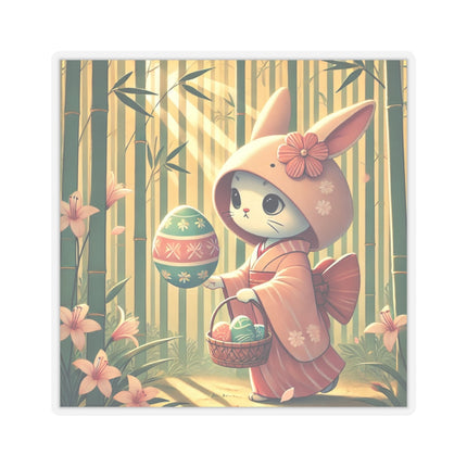 Geisha Kitten’s Easter Kiss-Cut Stickers (4 Sizes)