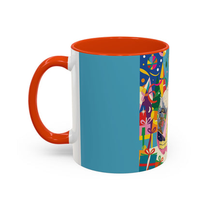 🎀✨ The Christmas Court Of Joy Colorful Mug – Art Deco Holiday Fantasy