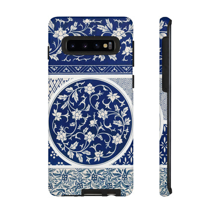 Blue Flower Pattern by Owen Jones Phone Cases
