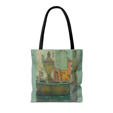 La Fontaine, Saint-Paul De Vence by Henri Le Sidaner Tote Bag (AOP)