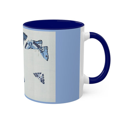 One Thousand Butterflies by Kamisaka Sekka Colorful Mugs, 11oz