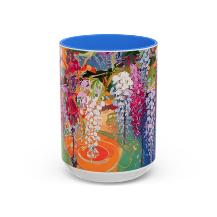 Golden Wisteria Elegance Colorful Mugs (11oz, 15oz)
