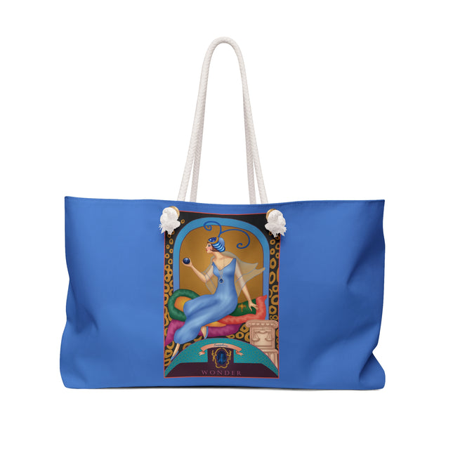 September & Sapphire (from the Gem Series) by Sofia Chiostri Weekender Bag