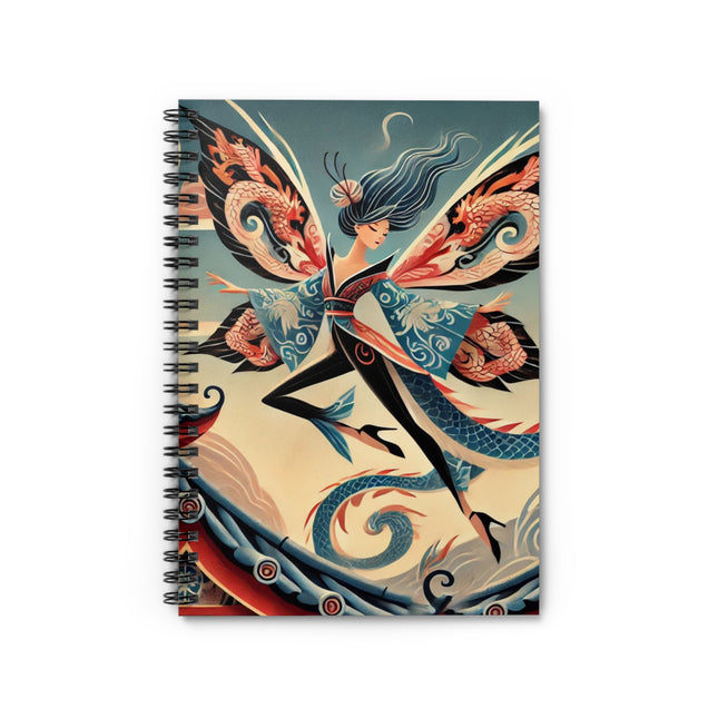 Dragon Fairy of the Temple Spiral Notebook - Ruled Line