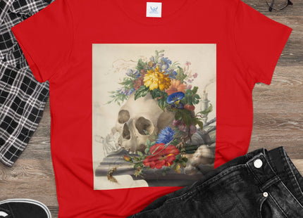 Vanitas Still Life by Herman Henstenburgh Women's Midweight Cotton Tee