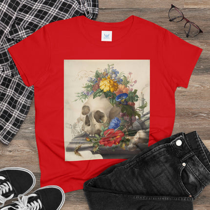 Vanitas Still Life by Herman Henstenburgh Women's Midweight Cotton Tee