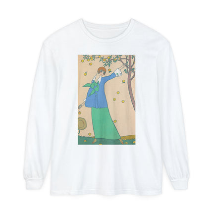 Le Verger by Georges Lepape Garment-dyed Long Sleeve T-Shirt