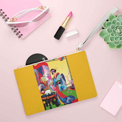 A Timeless Journey by Umberto Brunelleschi Clutch Bag