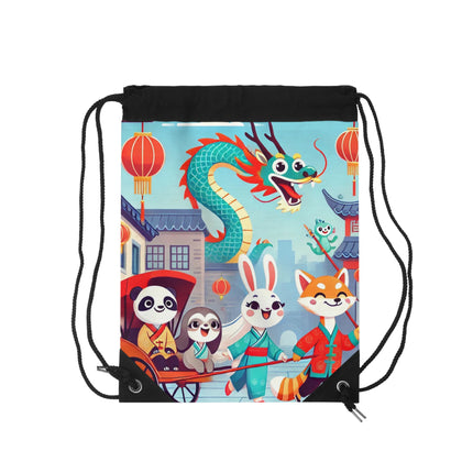 The Little Dragon and Friends Drawstring Bag – Friendship, Adventure & Storybook Charm