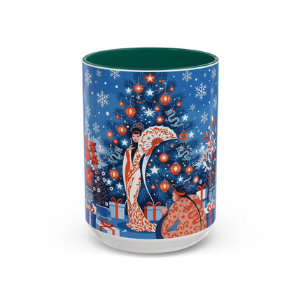 🎋❄️ The Winter Lantern Celebration Colorful Mug – Elegant Asian Christmas Fantasy