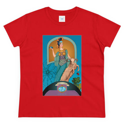 March & Aquamarine (Gem Series) by Sofia Chiostri Women's Midweight Cotton Tee