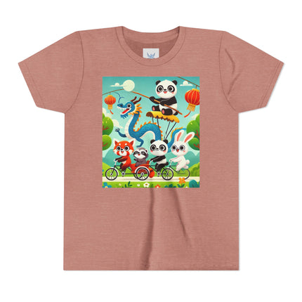 Rolling Along Together Youth Short Sleeve Tee