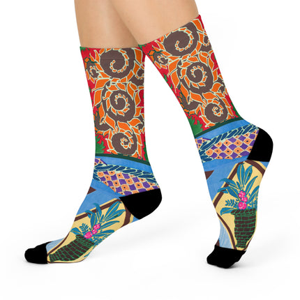Floral Design by Emile-Alain Séguy Cushioned Crew Socks