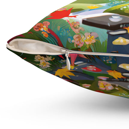 Acorn Aviator Spun Polyester Square Pillow