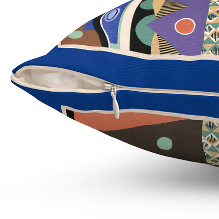 Collection decors et couleurs Pl.03 by Georges Valmiers Spun Polyester Square Pillow