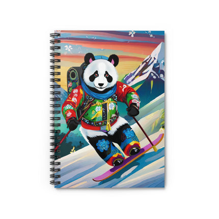 Cyberpunk Panda Spiral Notebook - Ruled Line