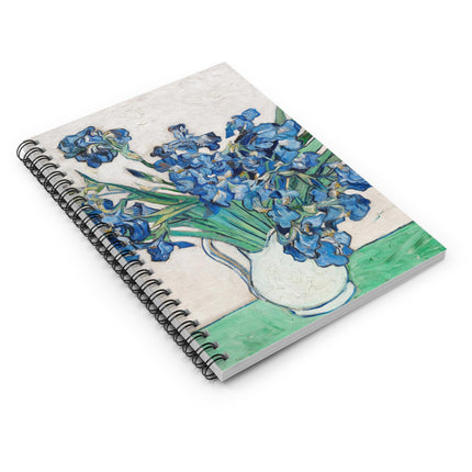 Irises by Vincent Van Gogh Spiral Notebook - Ruled Line