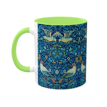 Bird by William Morris Colorful Mugs, 11oz