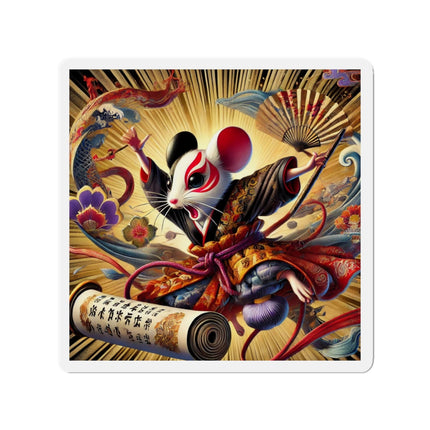 Theatrical Mouse on a Mission Die-Cut Magnets (5 Sizes)