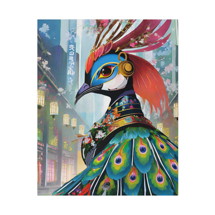 Techno Plumes Matte Canvas, Stretched, 0.75"