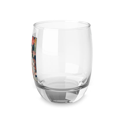 Modern Gallants with Morning Glories by Tsukioka Yoshitoshi Whiskey Glass