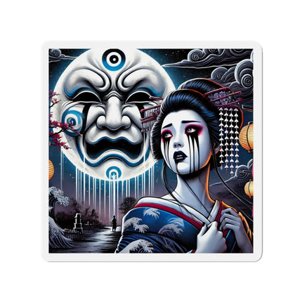 Geisha’s Black Ink Tears Die-Cut Magnets (5 Sizes)