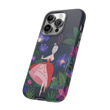 🌺✨ The Lady Of The Starlit Enchanted Garden Phone Case – Art Deco Floral Fantasy