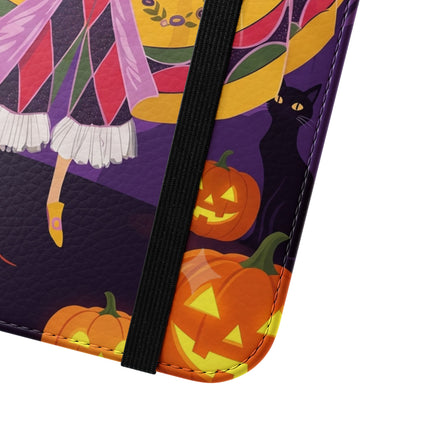 🎭🌹 The Harlequin Rose Masquerade Flip Case – Theatrical Halloween Romance