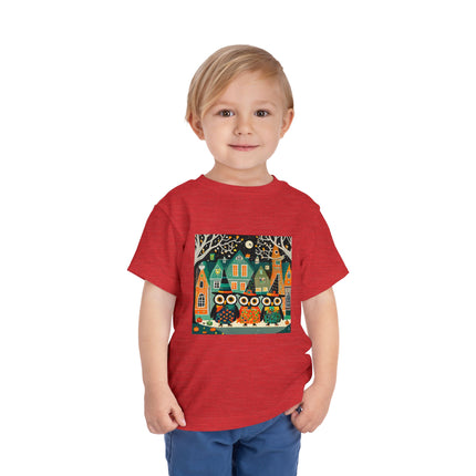 Night of the Trick-or-Treating Owlets Toddler Short Sleeve Tee