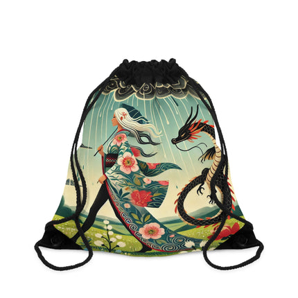 The Dragon Fairy’s Stride Drawstring Bag