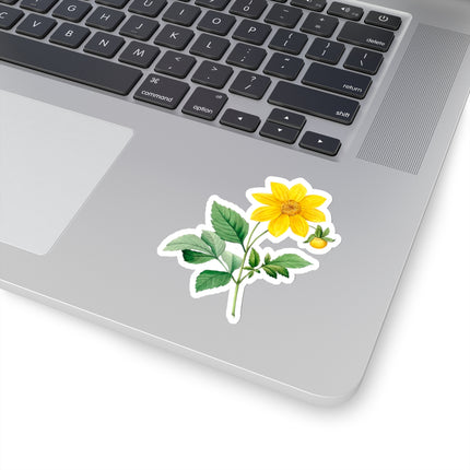 Dahlia botanical illustration by Pierre-Joseph Redouté Kiss-Cut Stickers (4 Sizes)