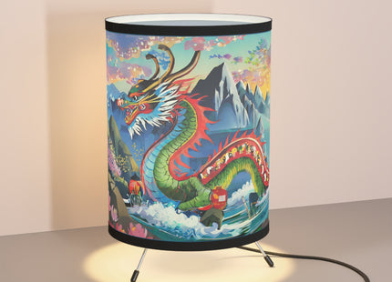 Chinese Dragon Tripod Lamp