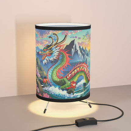 Chinese Dragon Tripod Lamp
