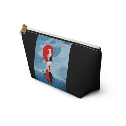 Siren of the Waves Cosmetic Bag – Dramatic Sea Power & Bold Elegance