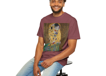The Kiss by Gustav Klimt Unisex Garment-Dyed T-shirt