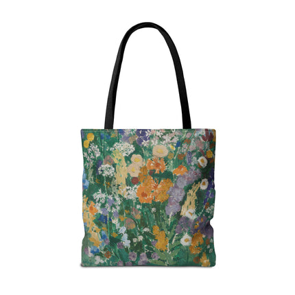 Flowers on the Mountain by August Babberger Tote Bag (AOP)