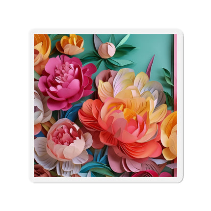 Peonies in Full Bloom Die-Cut Magnets (5 Sizes)