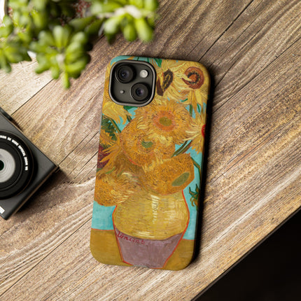Vase with Twelve Sunflowers by Vincent Van Gogh Phone Cases