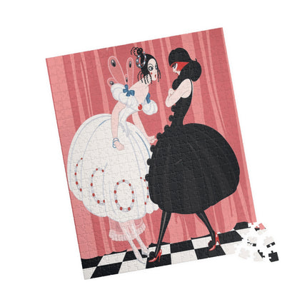 🎭🖤 The Masquerade Secret Puzzle – Art Deco Fashion Whimsy