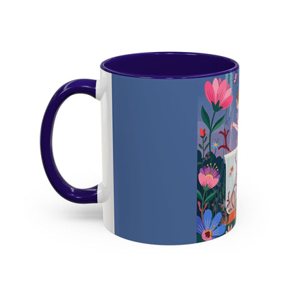 The Lady Of The Enchanted Aquarium Colorful Mugs – Art Deco Aquatic Elegance