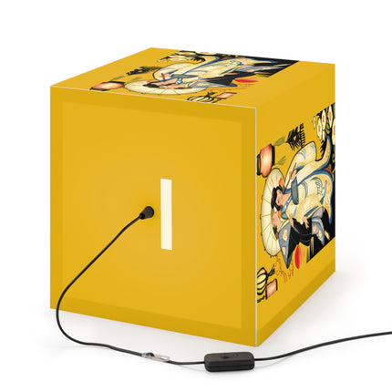 Golden Embrace Light Cube Lamp